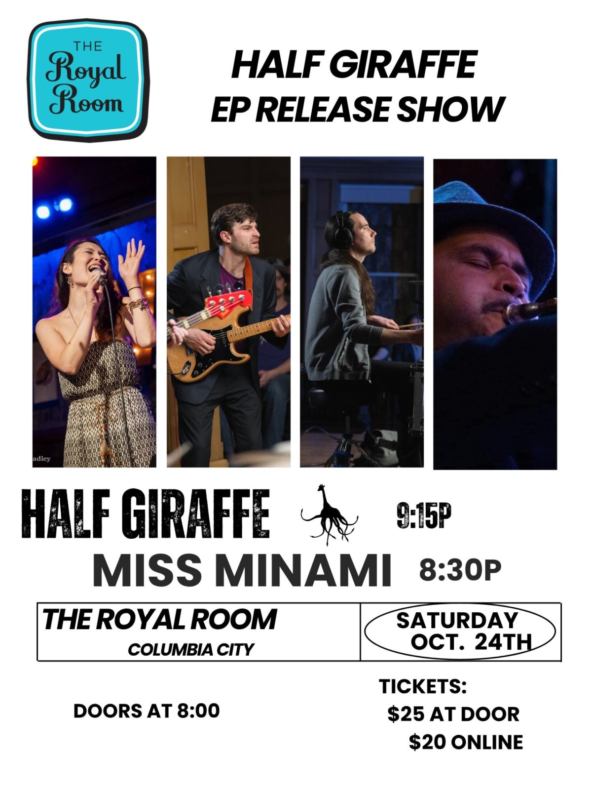 Poster: Half Giraffe EP Release Show