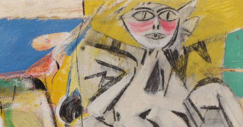Affiche: Willem de Kooning at work, Rijksmuseum, 9 okt