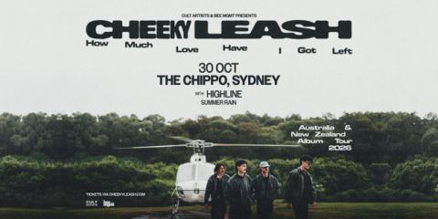 Poster: Cheeky Leash ‘How Much Love Have I Got Left’ Aus & NZ Album Tour, The Chippo Hotel, Oct 30
