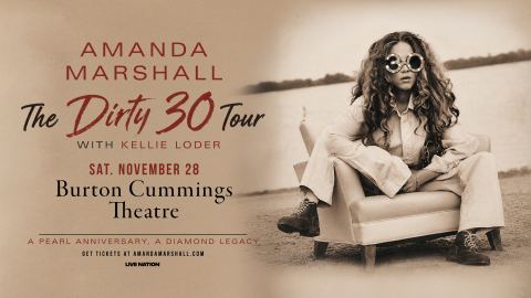 Poster: Amanda Marshall, Burton Cummings Theatre, Nov 28