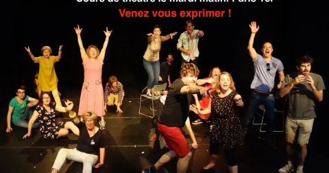 Affiche : Cours théâtre en journée à Paris 2026-2027, La Fabrique du Comédien, 27 oct.