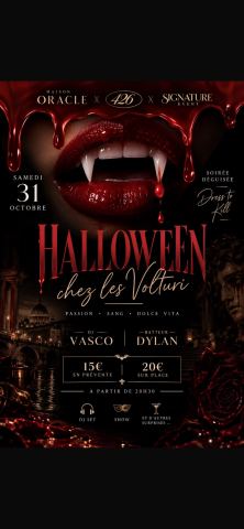 Affiche : Halloween chez les Volturi, Le Royal, 31 oct.
