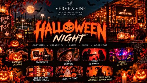 Poster: The Haunted District: Halloween Night, Verve and vine, Oct 31