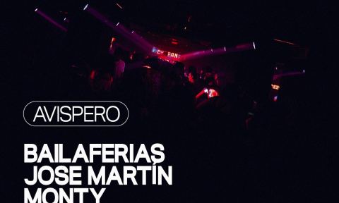 Poster: AVISPERO TARDEO: Monty, Bailaferias, Jose Martín, El Sótano, Nov 14