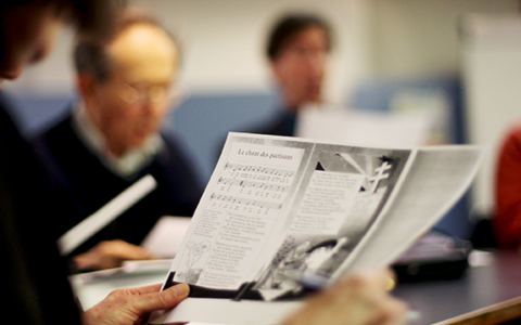Affiche : Atelier chorale : Mai en chantant, Mémorial de la Shoah, 24 sept.
