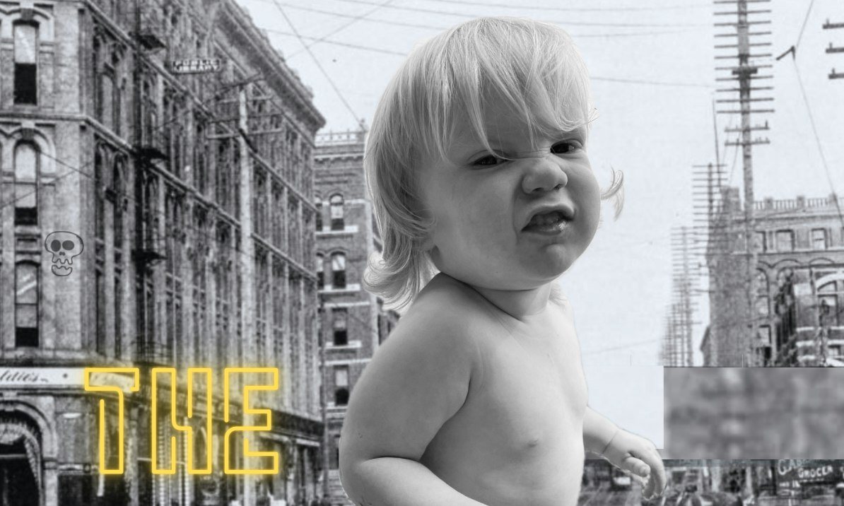 Poster: The Gallaghers (LP Release), Runaway Satellite, Hire Stranger