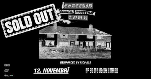 Poster: EsDeeKid - Council House Rat Tour, Palladium Rīga, Nov 12