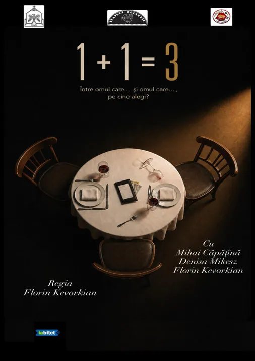 Afiș: 1 plus 1 = 3