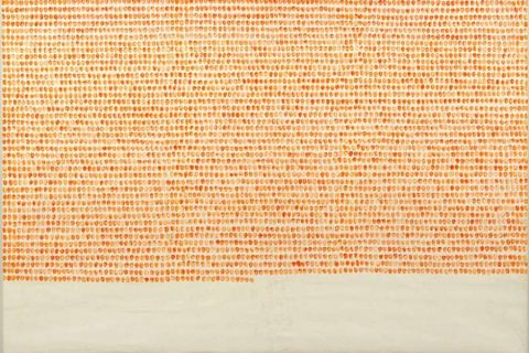 Poster: Giorgio Griffa. Omaggio per i 90 anni, GAM – Galleria Civica d'Arte Moderna e Contemporanea, May 21