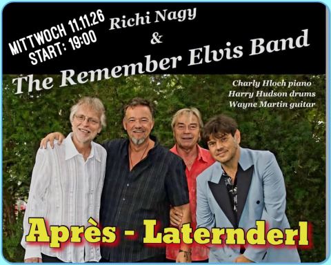 Plakat: REMEMBER ELVIS BAND, Kulturfleckerl Eßling, 11. Nov.