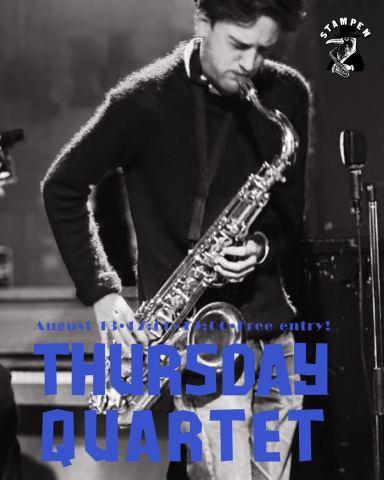 Affisch: The Thursday Quartet • Live Jazz AFTER WORK at Stampen • October 29• 17:00–19:00, Stampen, 29 okt.