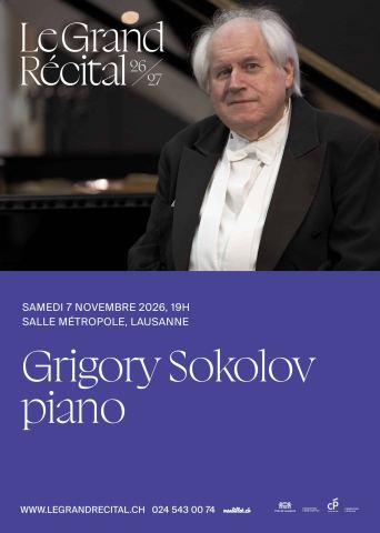 Affisch: Le Grand Récital – Grigory Sokolov, Salle Métropole, 7 nov.