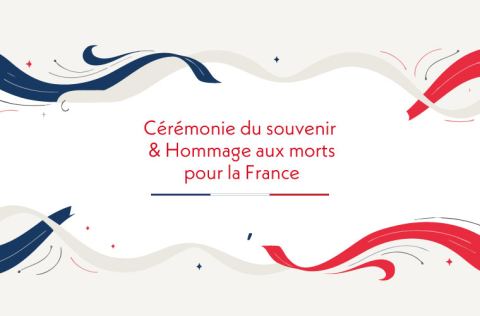 Poster: Cérémonie du souvenir & hommage aux morts pour la France, Cimetière Sainte-Anne, Nov 1
