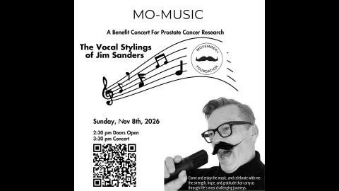 Poster: MO-MUSIC: The Vocal Stylings of Jim Sanders, Epiphany Center for the Arts, Nov 8