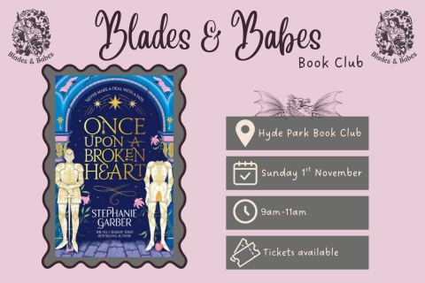 Poster: Blades & Babes: November Book Club, Hyde Park Book Club, Nov 1