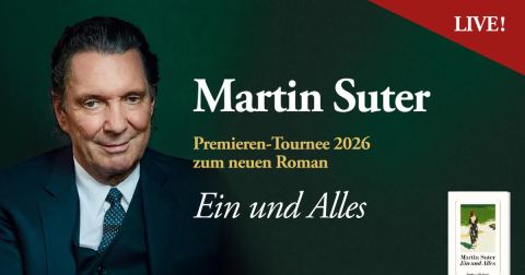 Plakat: Buchpräsentation Martin Suter "Ein und Alles", Thalia Theater, 13. Nov.