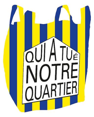 Poster: Qui a tué notre quartier: Stalingrad - Lemonnier, Beursschouwburg, Nov 3
