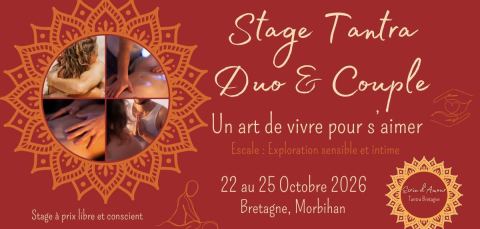 Poster: Stage tantra couple et duo, Nivillac, Oct 23