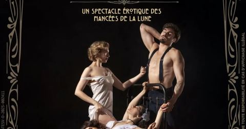 Poster: Hôtel Erotica : un spectacle érotique des Fiancées de la Lune, Théâtre Clavel, Oct 30