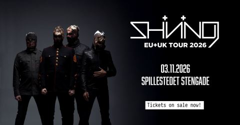 Plakat: Shining [NO] + Support: Tungsind, Stengade, 3. nov.