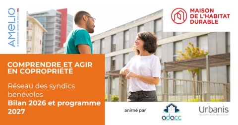 Affiche : Bilan 2026 et perspectives 2027, La Maison de l'Habitat Durable, 12 nov.