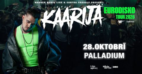 Poster: Käärijä | Eurodisko - Tour 2026, Palladium Rīga, Oct 28