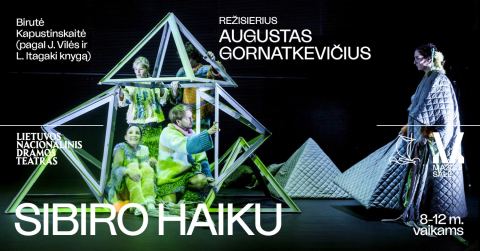 Afiša: Birutė Kapustinskaitė. SIBIRO HAIKU, rež. Augustas GORNATKEVIČIUS, Lietuvos nacionalinis dramos teatras, 11-15