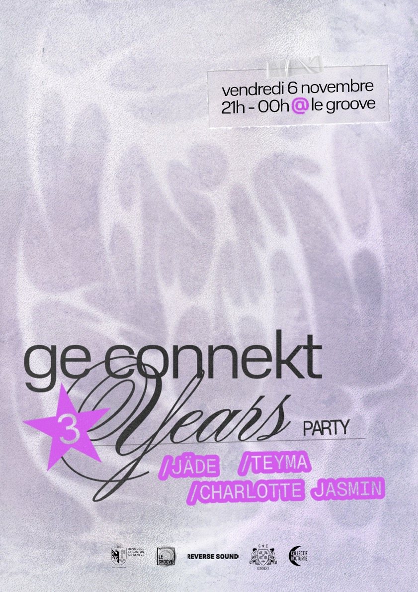 Affiche : Ge Connekt 3 Years Party