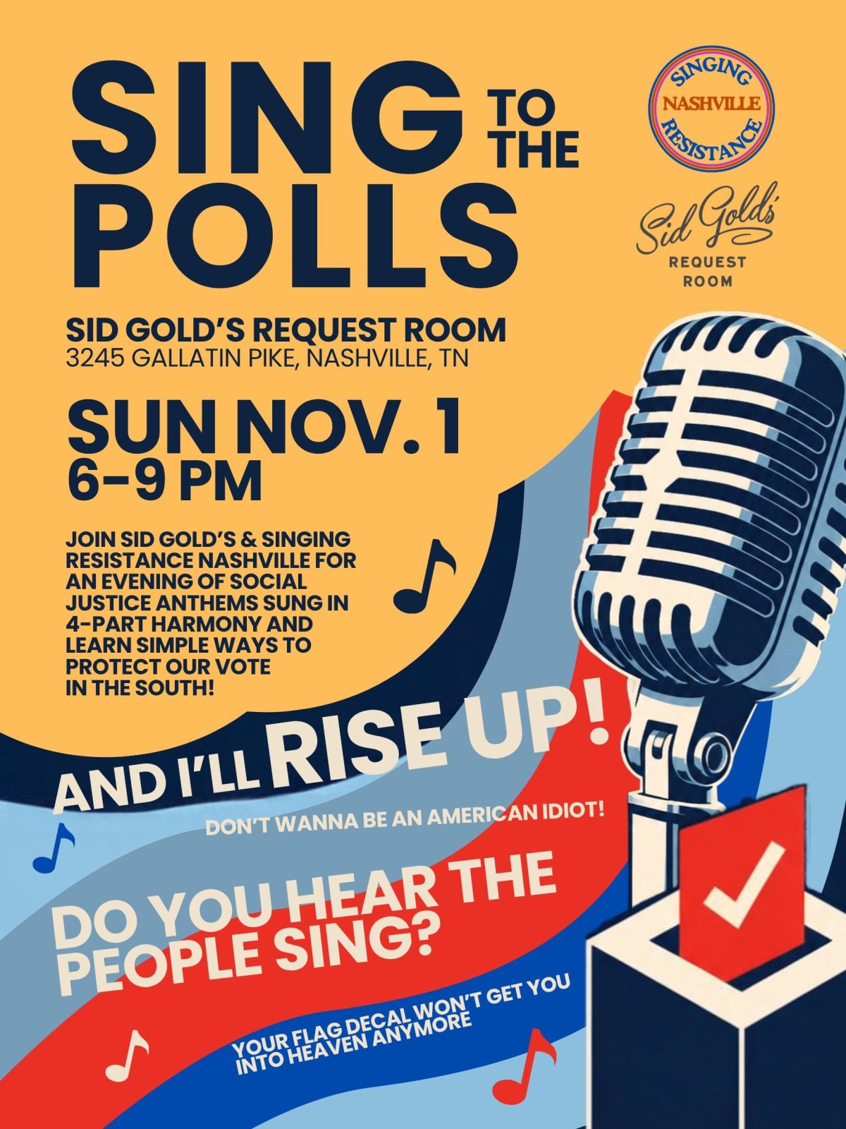 Poster: Sing To The Polls