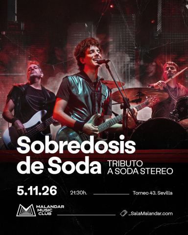 Cartel: Sobredosis de Soda, Sala Malandar, 5 nov
