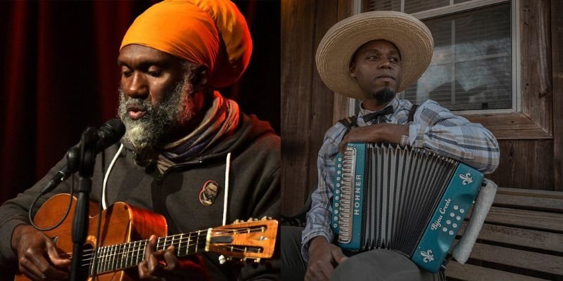 Poster: Global Rhythms: Corey Harris and Cedric Watson