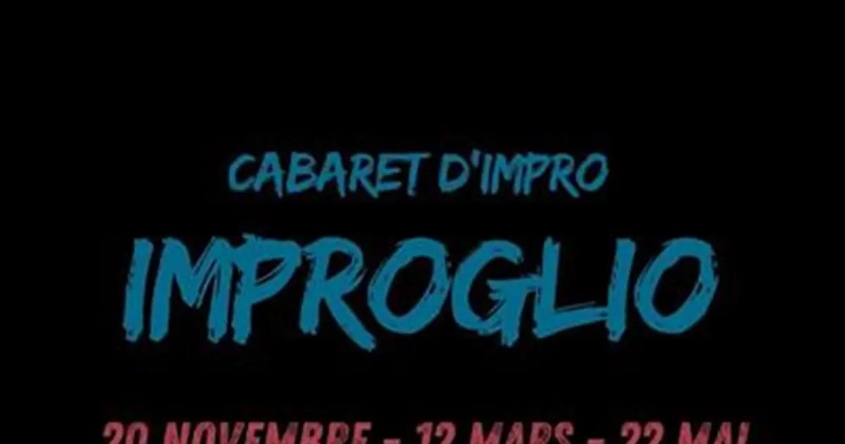 Affiche : Improglio : Cabaret D'impro