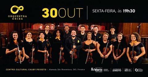 Poster: Orquestra Oriba, Centro Cultural Cauby Peixoto, Oct 30