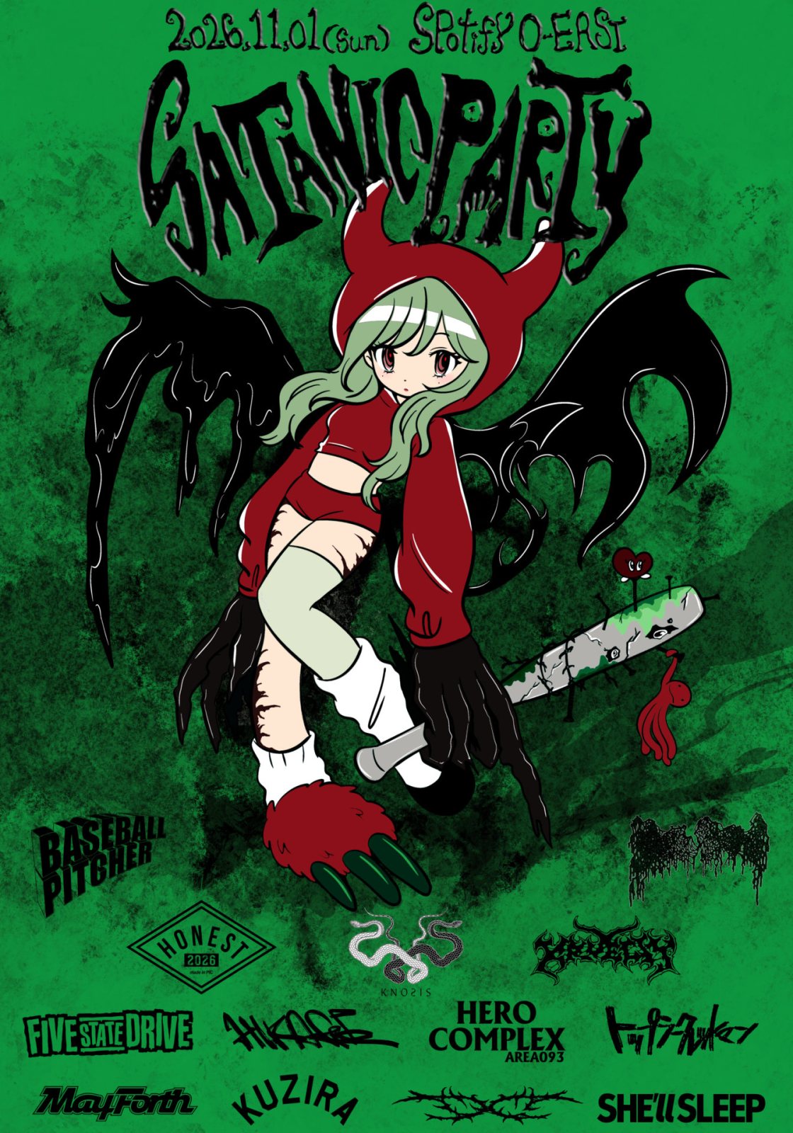 ポスター：SATANIC PARTY 2026