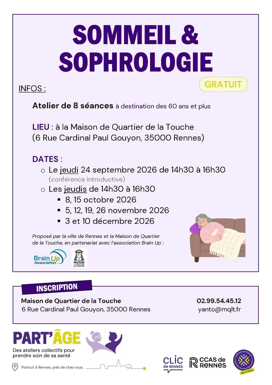 Affiche : Sommeil & Sophrologie
