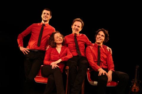Affiche : Les Goguettes en Trio, mais à Quatre, Médiathèque - Quai des Arts, 7 nov.