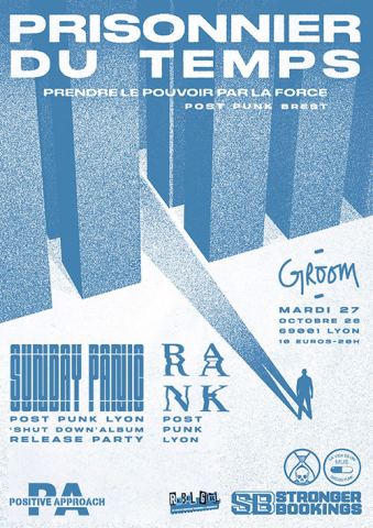 Poster: Prisonnier du Temps + Sunday Panic + Rank, Le Groom, Oct 27