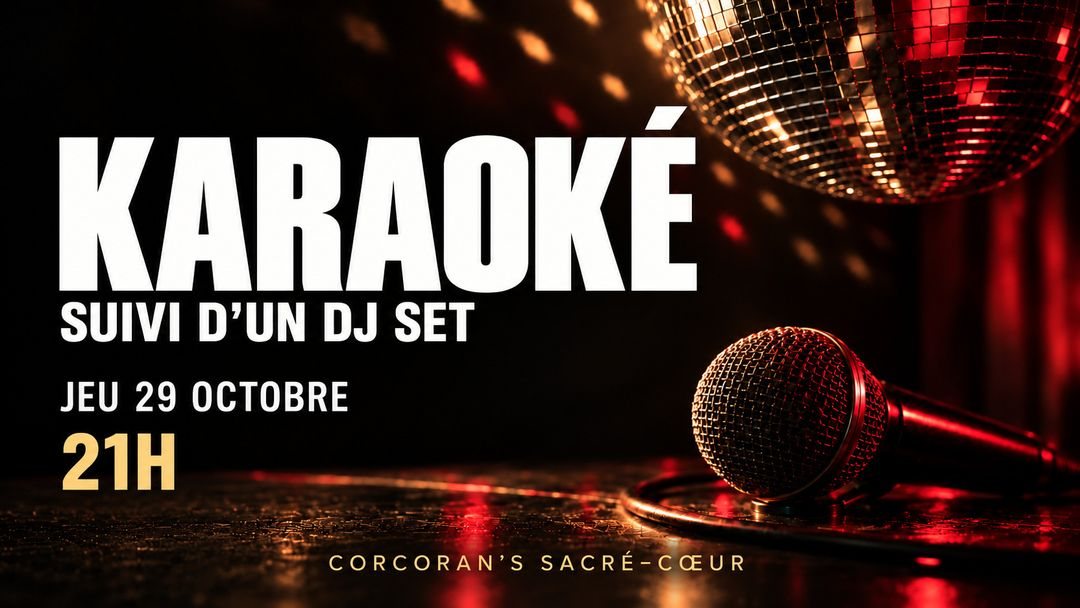Affiche : Karaoké & Dj set - 29.10