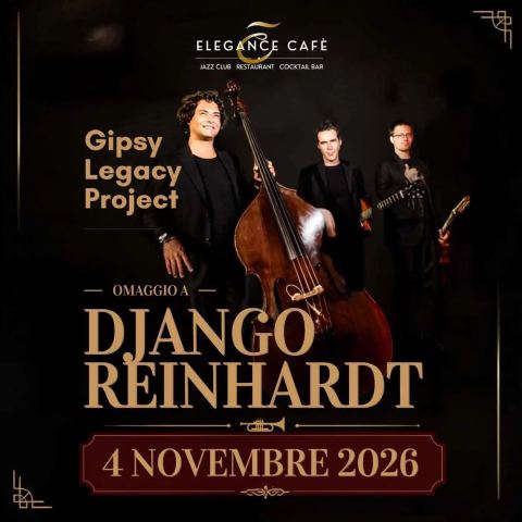 Poster: Omaggio a Django Reinhardt Roma, Elegance Café Jazz Club, Nov 4