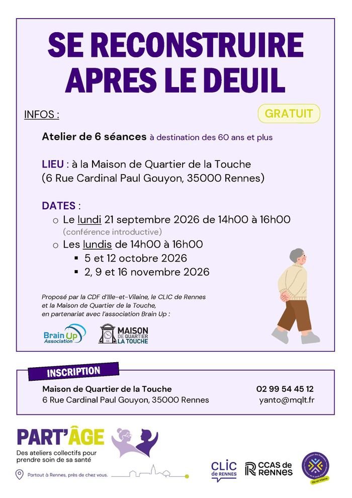 Affiche : Se reconstuire après le deuil