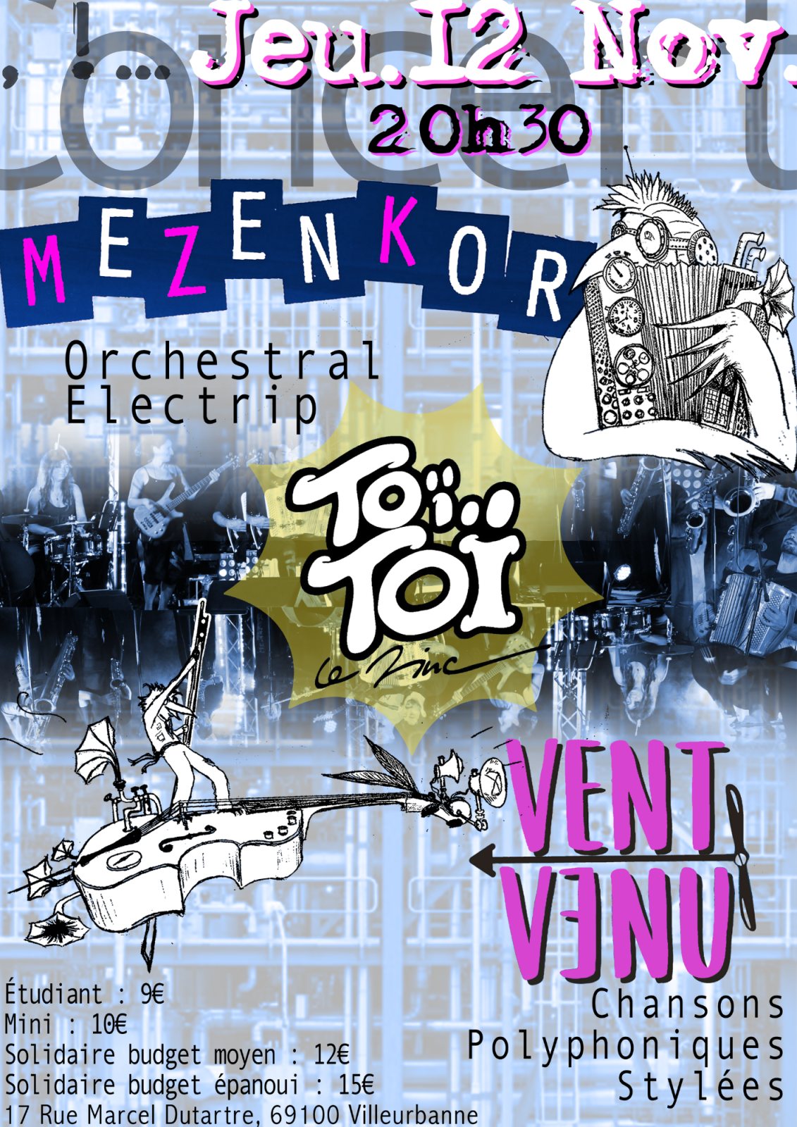 Affiche : Le Vent Venu + Mezenkor