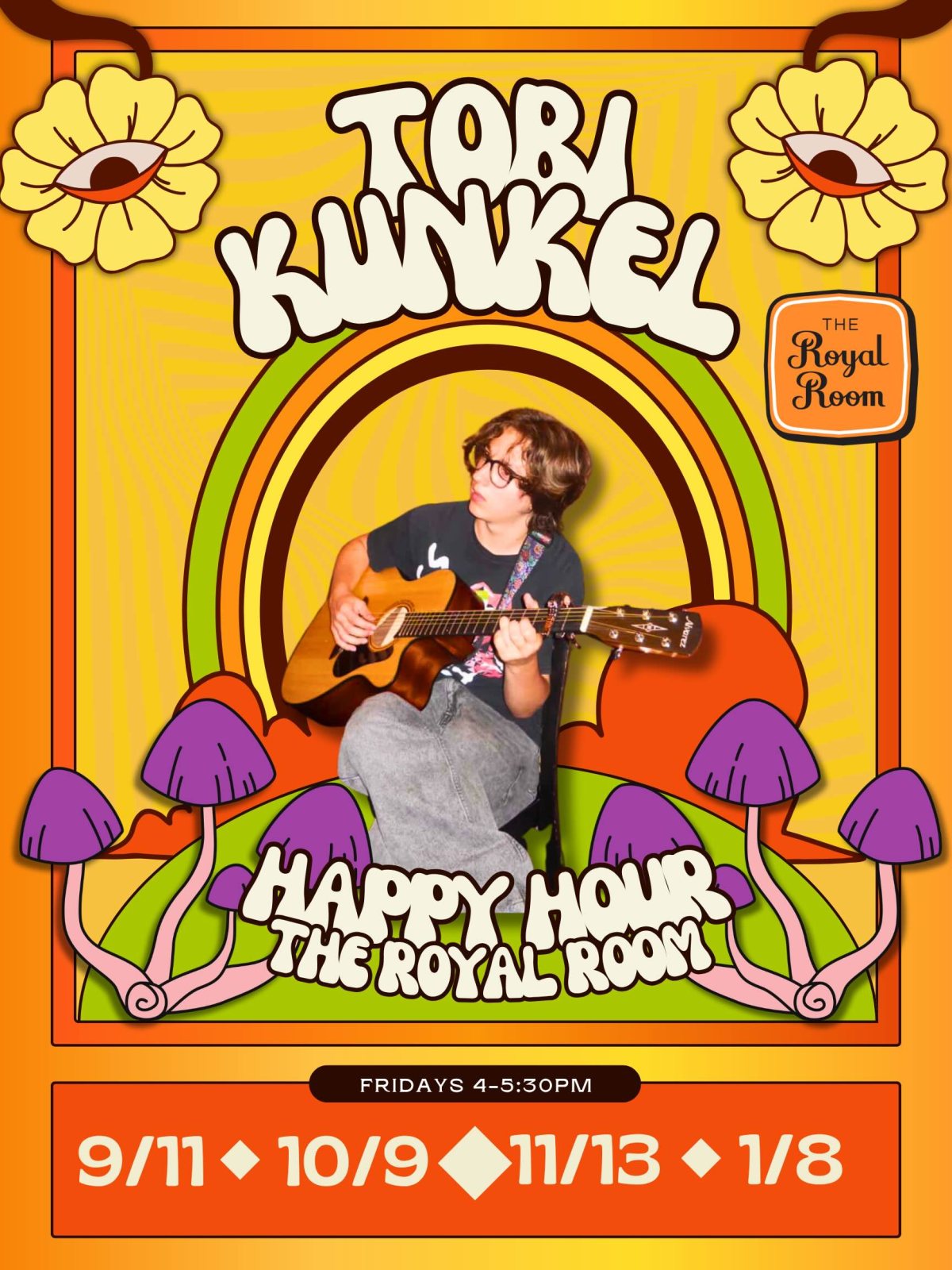 Poster: Tobi Kunkel plays Happy Hour