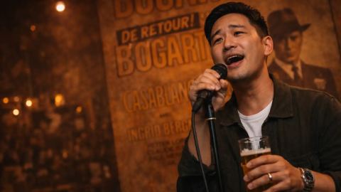 Affiche: Vrijdag karaoke op de Zeedijk: van de jaren 80 tot gisteren, Casablanca Amsterdam, 30 okt