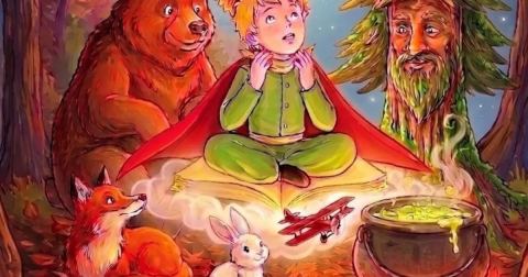Affiche : Le retour du Petit Prince - Les contes d'automne I, l'ours des étoiles, Théâtre du Têtard, 28 oct.
