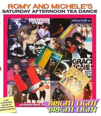 Poster: Romy & Michele's Afternoon Tea Dance, Club Cumming, Oct 31