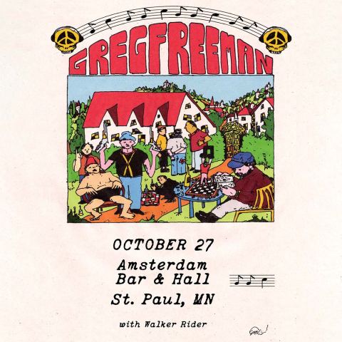 Poster: Greg Freeman, Amsterdam Bar & Hall, Oct 27