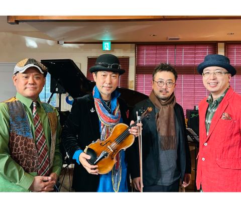 ポスター：Para☆Dogs 高橋誠(vn)Tito Monte(p)長谷川英喜(b)山下佳孝(ds), jazz inn LOVELY, 11月2日