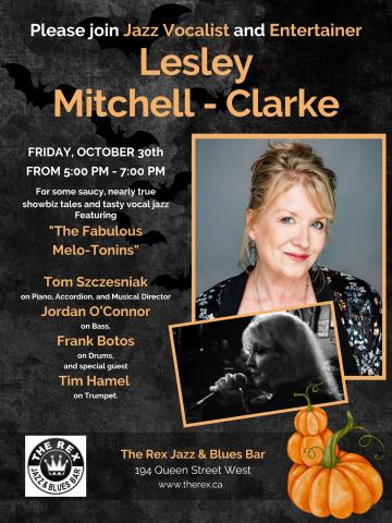 Poster: Lesley Mitchell-Clark, The Rex, Oct 30