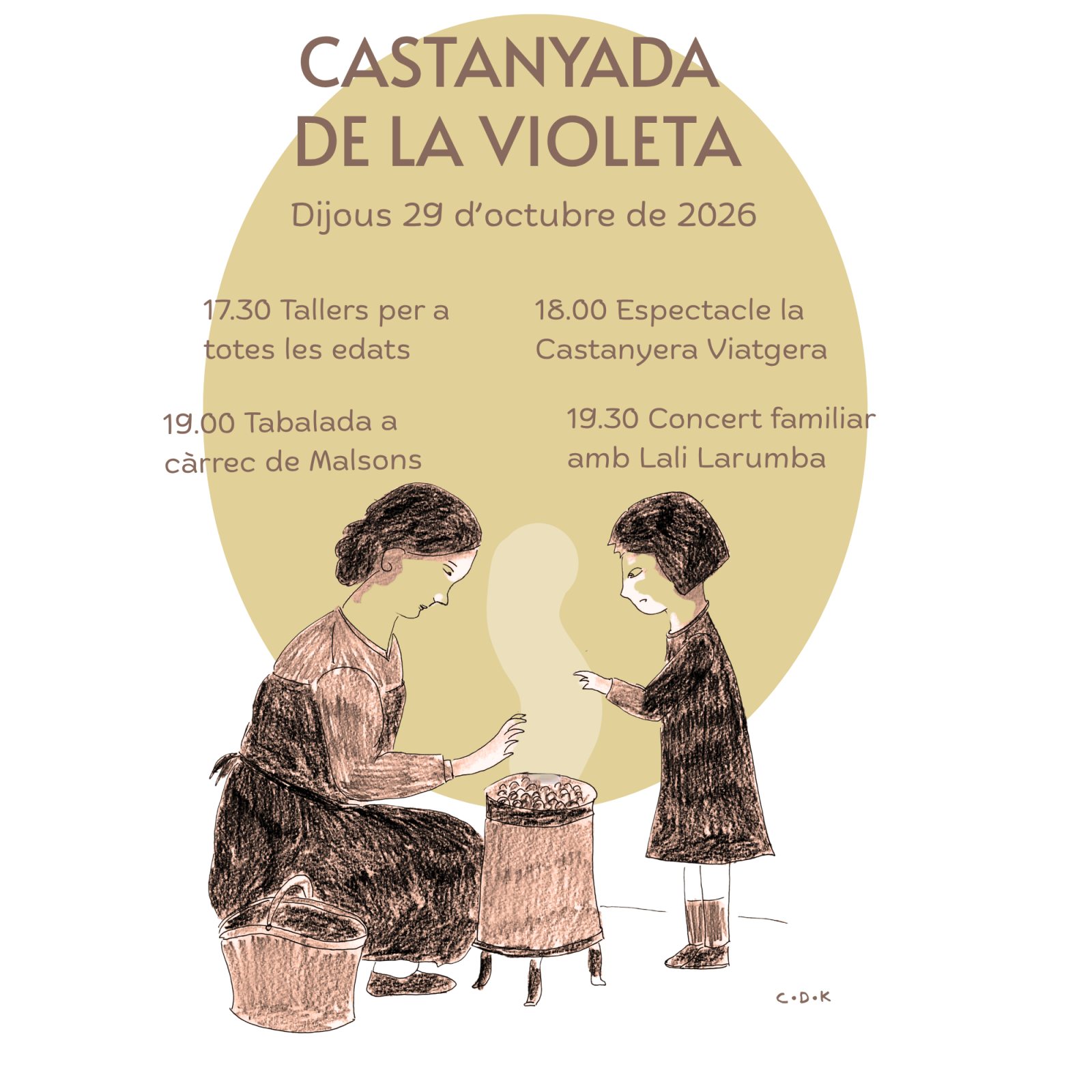 Cartel: Castanyada a la Violeta!