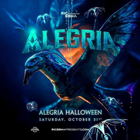 Poster: Ric Sena Presents: ALEGRIA HALLOWEEN 2026, Palladium Times Square, Oct 31